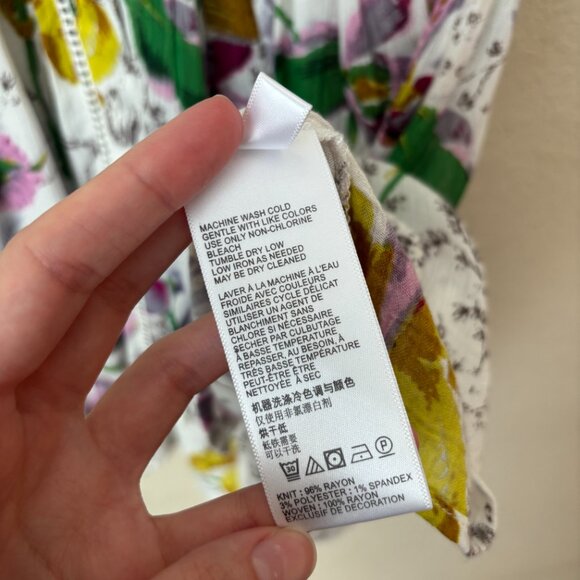 Anthropologie Nia Boho Floral Tunic Button Front Top - Picture 10 of 13